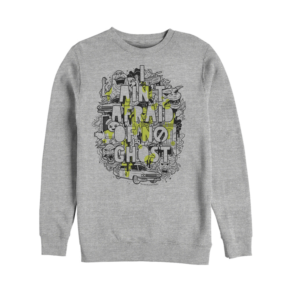 Men's Ghostbusters Ain't Afraid of No Ghost Collage  Adult Sweatshirt