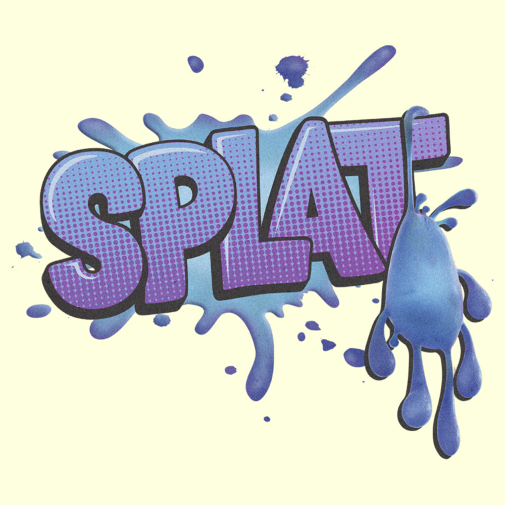 Men's Strange World Splat Logo  Adult T-Shirt