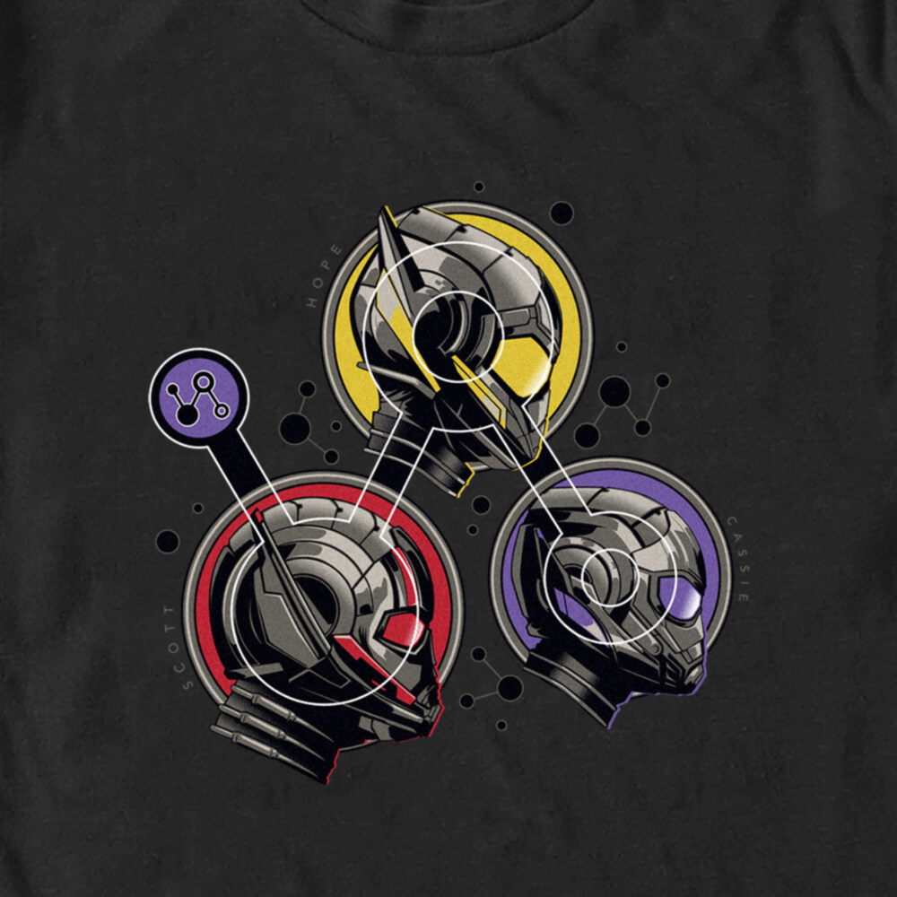 Men's Ant-Man and the Wasp: Quantumania Hero Badges  Adult T-Shirt