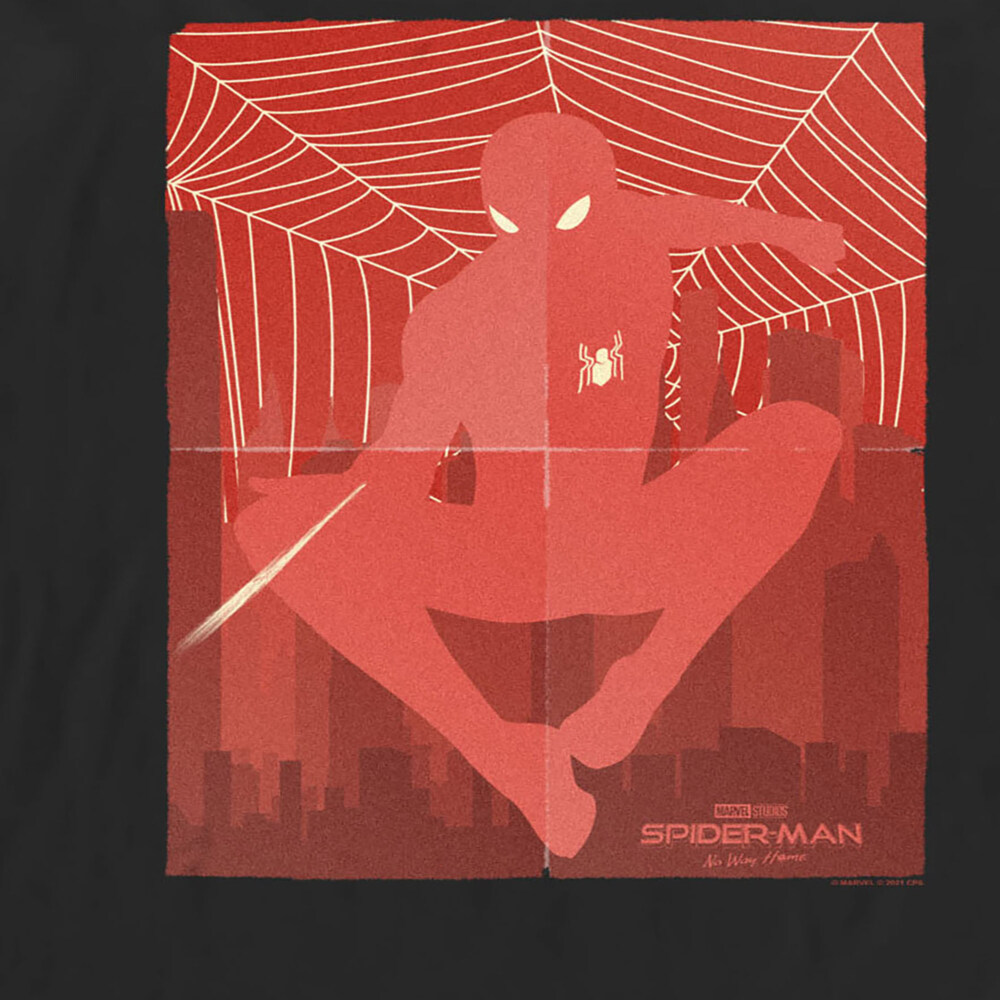Men's Marvel Spider-Man: No Way Home Red Poster  Adult Long Sleeve Shirt
