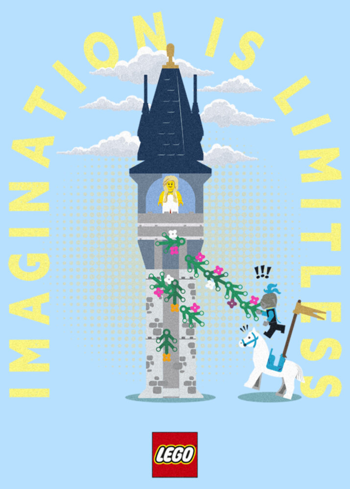 Men's LEGO Imagination is Limitless  Adult T-Shirt