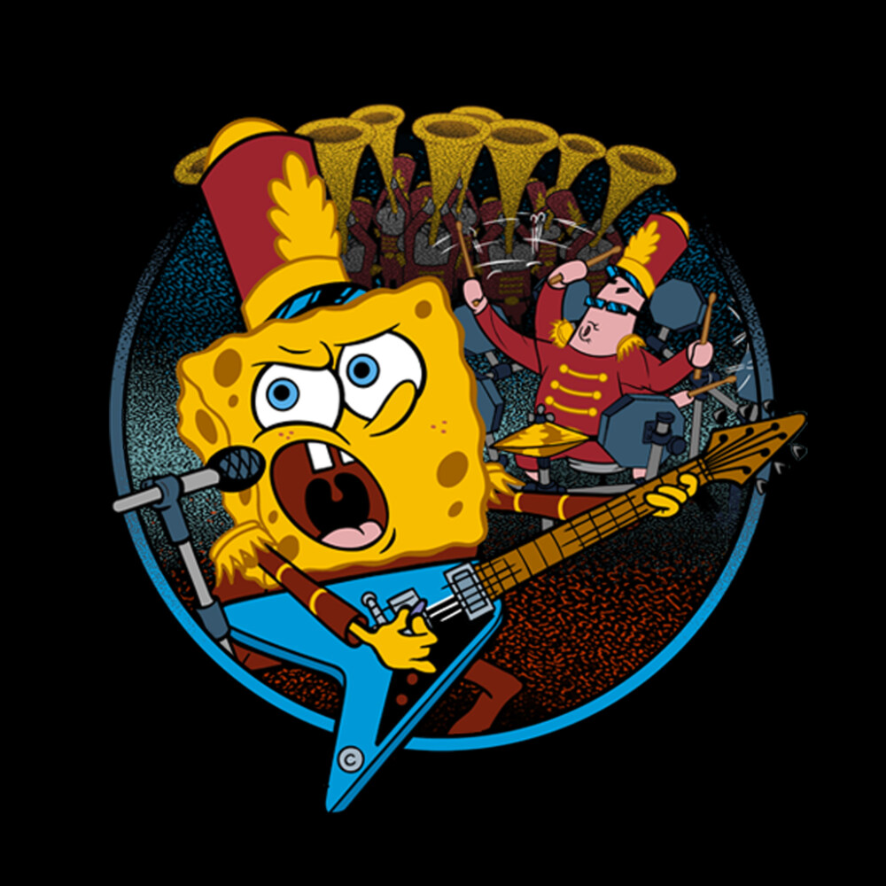 Men's SpongeBob SquarePants Bank Geek Practice  Adult T-Shirt