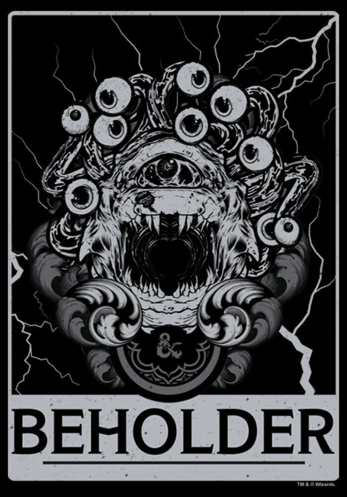 Men's Dungeons & Dragons Beholder Card  Adult T-Shirt