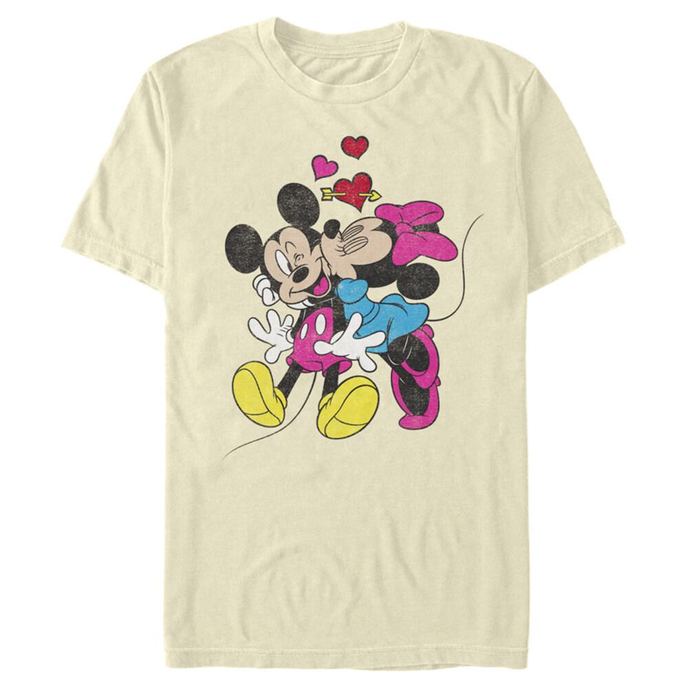 Men's Mickey & Friends Valentine's Day Minnie Mouse Smooch  Adult T-Shirt