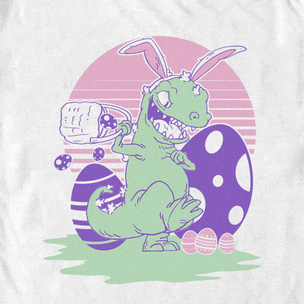 Men's Rugrats Reptar Easter Eggs  Adult T-Shirt