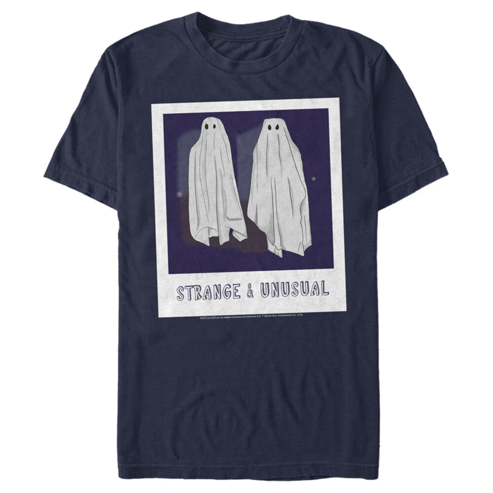 Men's Beetlejuice Halloween Strange and Unusual Ghost Photo  Adult T-Shirt