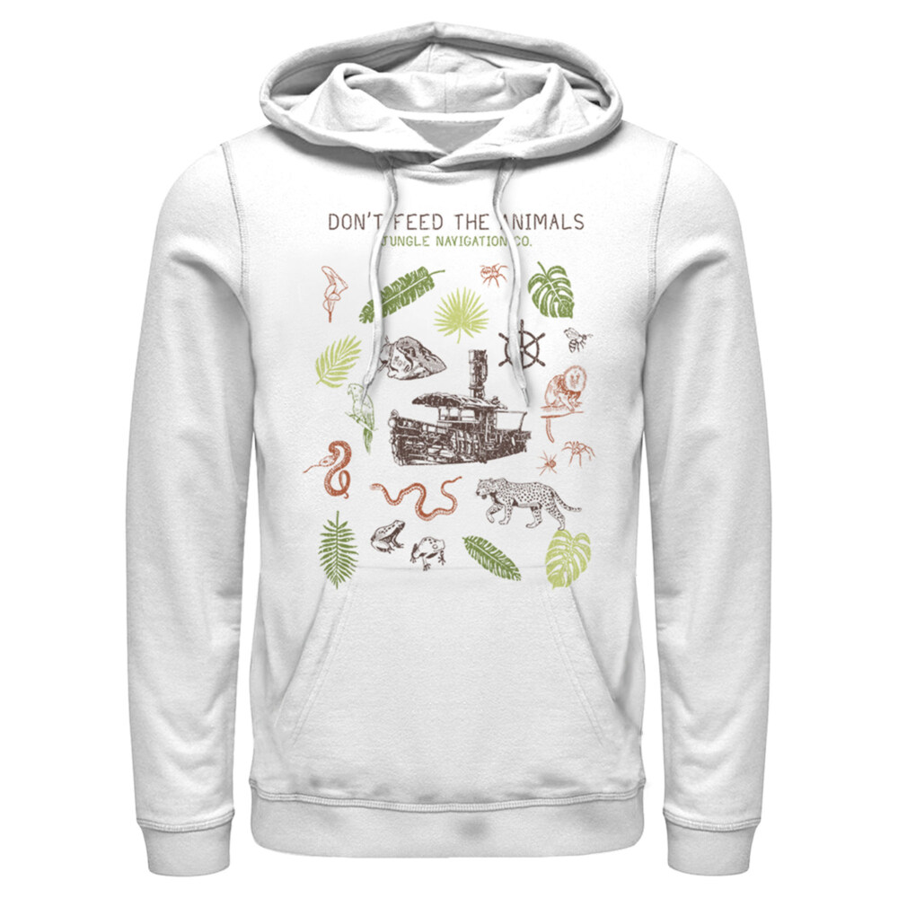 Men's Jungle Cruise Don't Feed The Animals  Adult Pull Over Hoodie