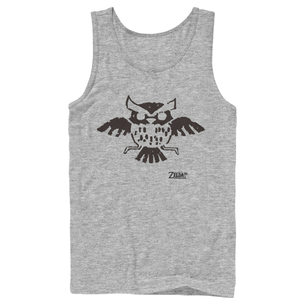 Men's Nintendo Legend of Zelda Link's Awakening Owl Hieroglyphic  Adult Tank Top