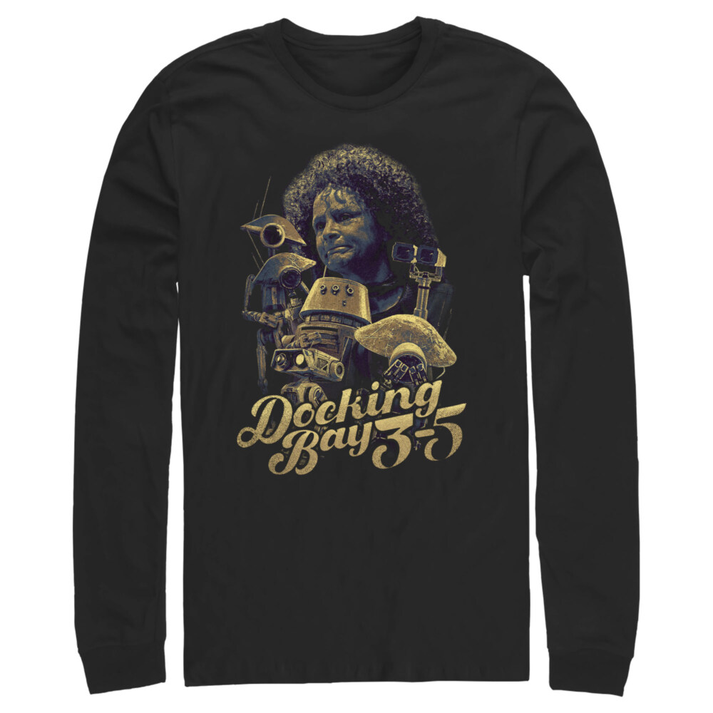 Men's Star Wars: The Book of Boba Fett Peli Motto Docking Bay 3-5  Adult Long Sleeve Shirt