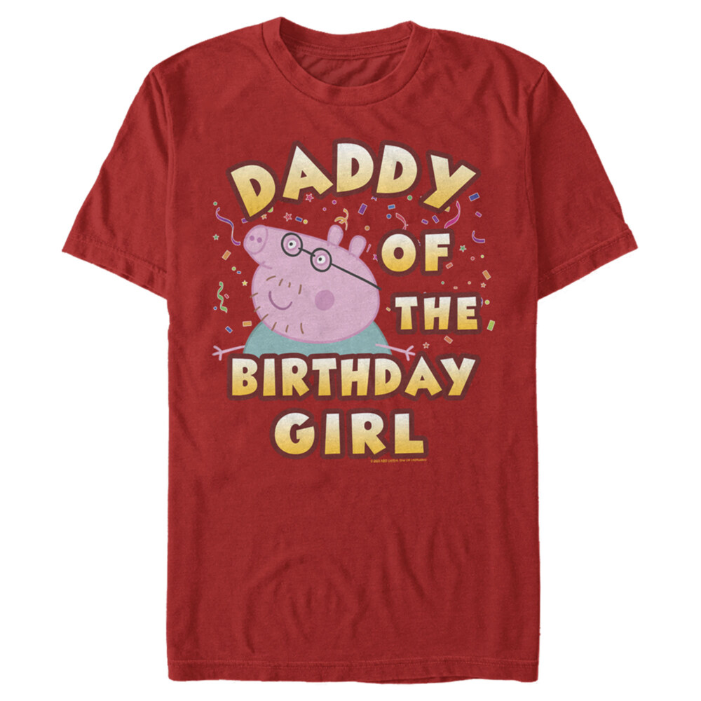 Men's Peppa Pig Daddy of the Birthday Girl  Adult T-Shirt