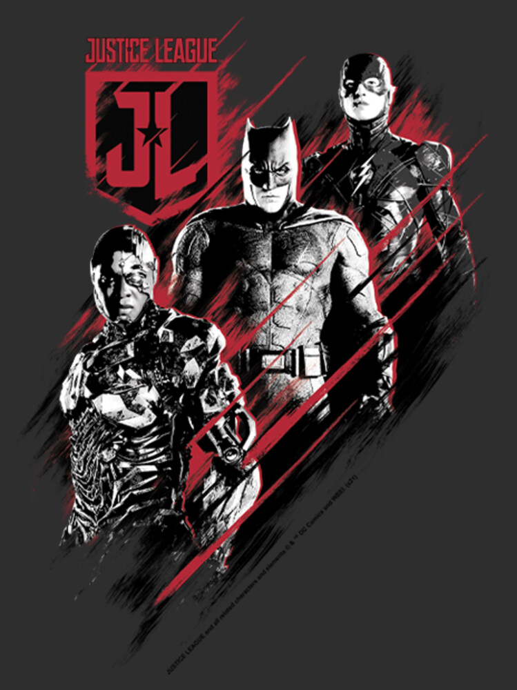 Men&#039;s Zack Snyder Justice League Triple Threat Team  Adult T-Shirt