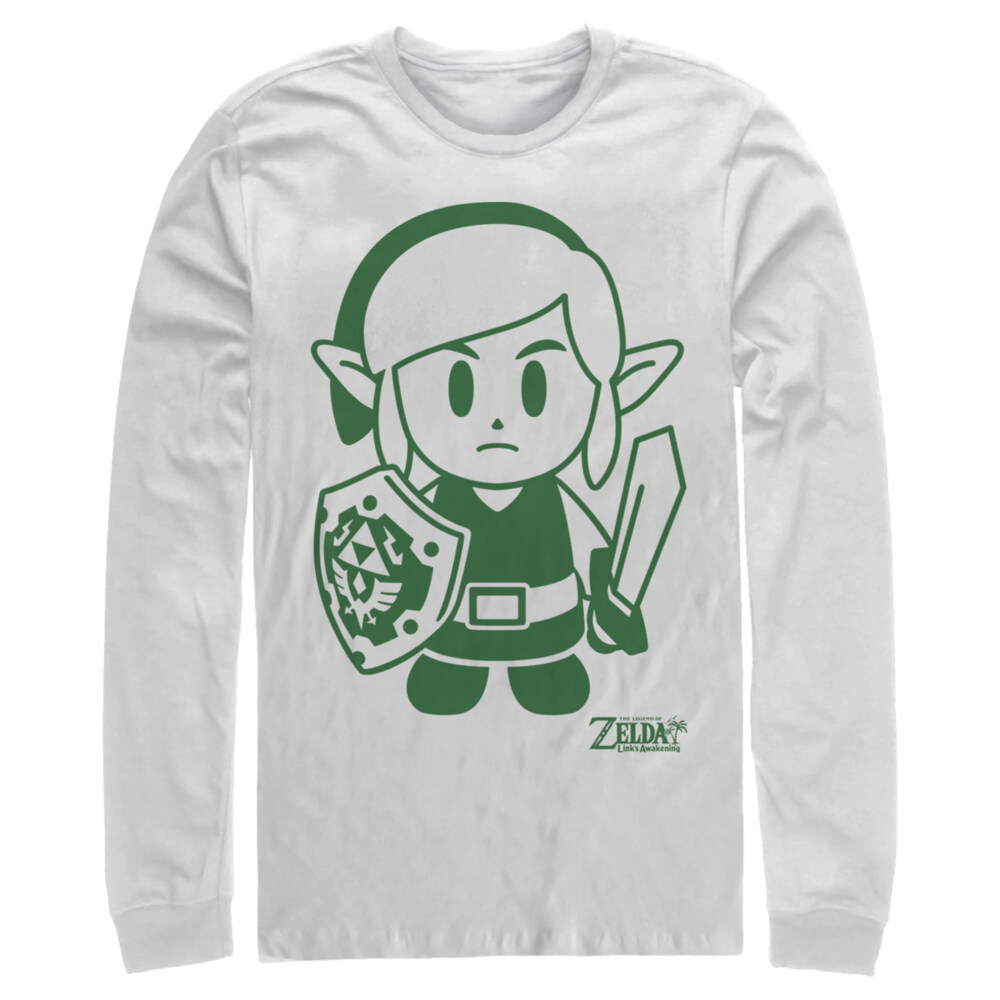 Men's Nintendo Legend of Zelda Link's Awakening Sleek Avatar  Adult Long Sleeve Shirt
