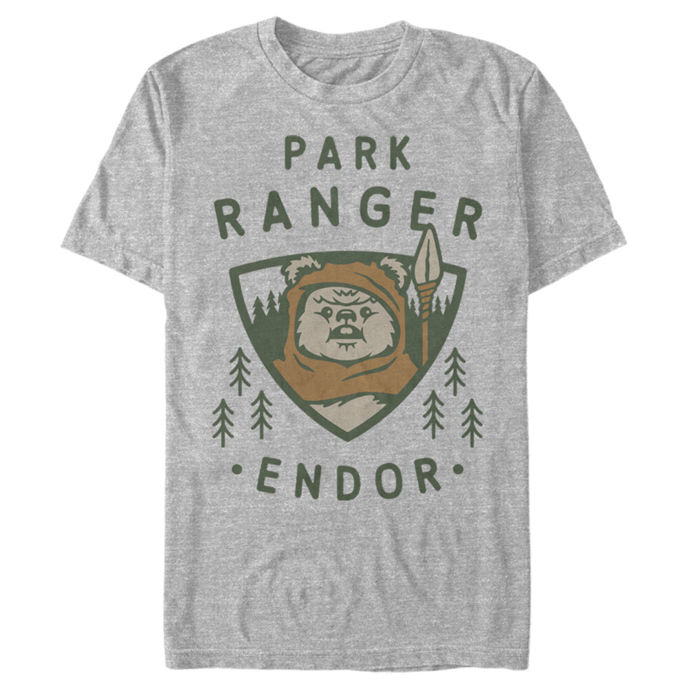 Men's Star Wars Park Ranger Endor Ewok Badge  Adult T-Shirt