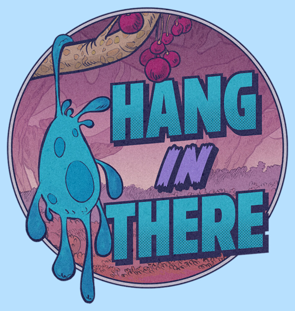 Men's Strange World Splat Hang in There  Adult T-Shirt
