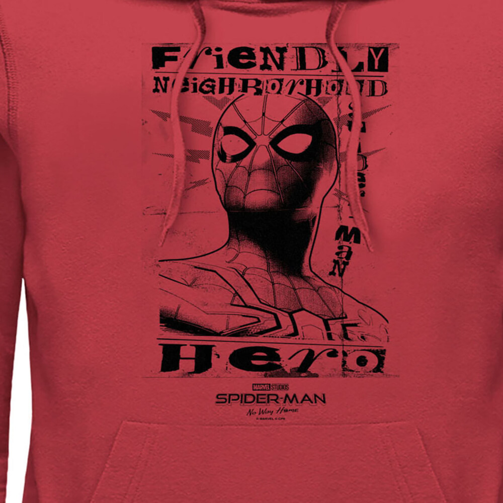 Men's Marvel Spider-Man: No Way Home Friendly Neighborhood Hero  Adult Pull Over Hoodie
