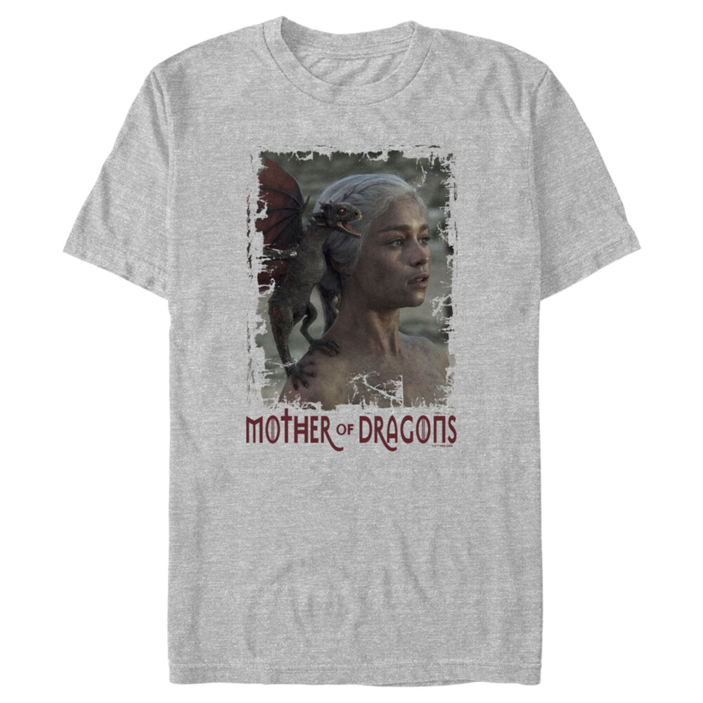 Men's Game of Thrones Daenerys Mother of Dragons Photo  Adult T-Shirt