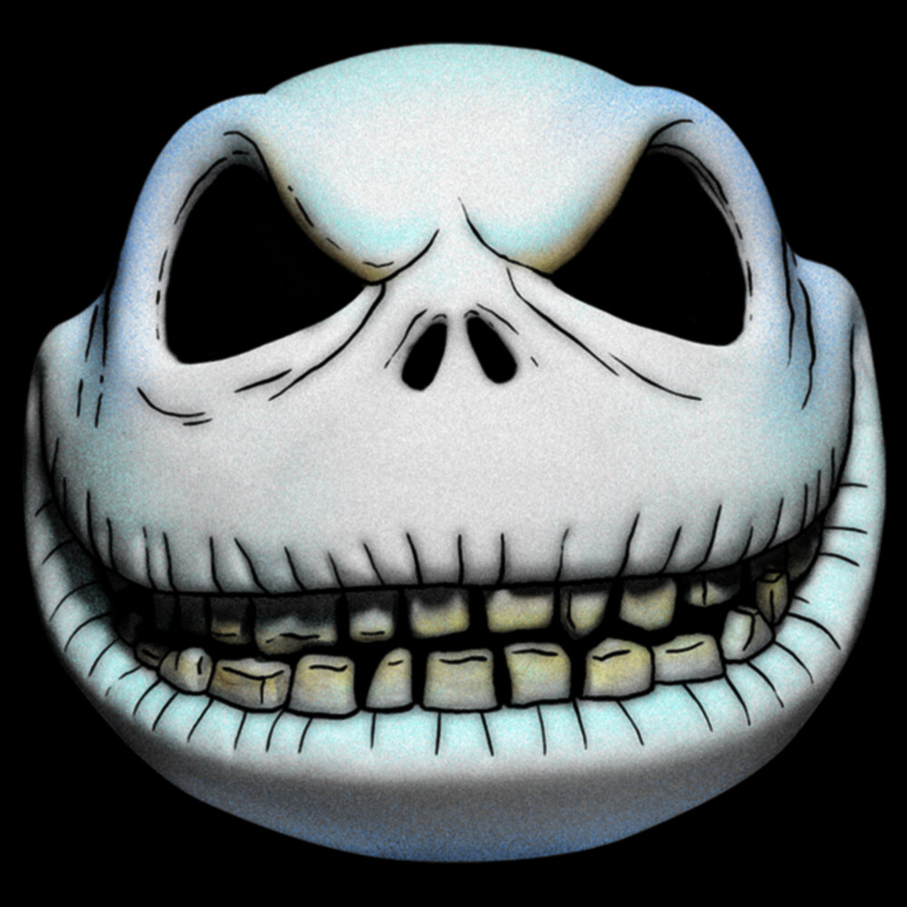 Men's The Nightmare Before Christmas Realistic Jack  Adult T-Shirt