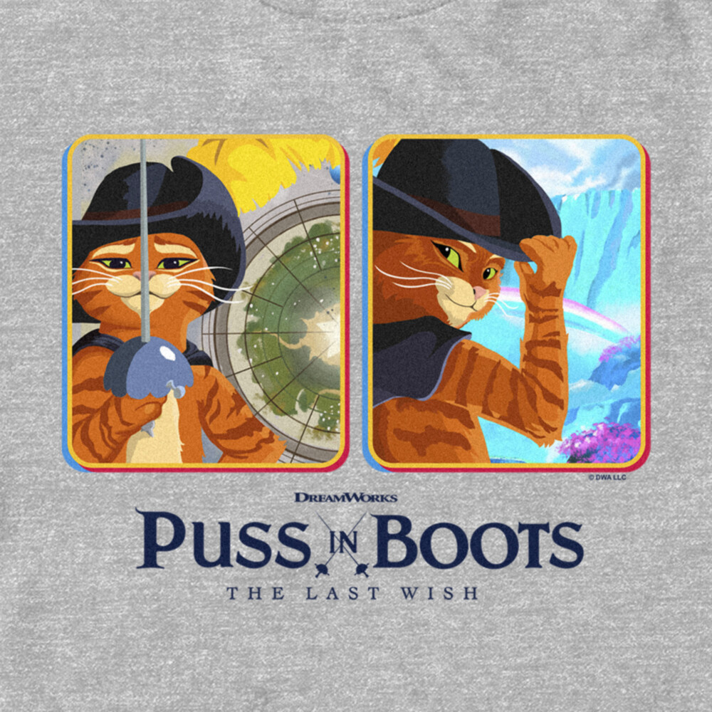 Men's Puss in Boots: The Last Wish Animated Cards  Adult T-Shirt