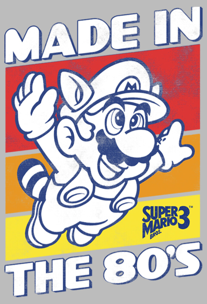 Men's Nintendo Raccoon Mario Made in the 80's  Adult T-Shirt