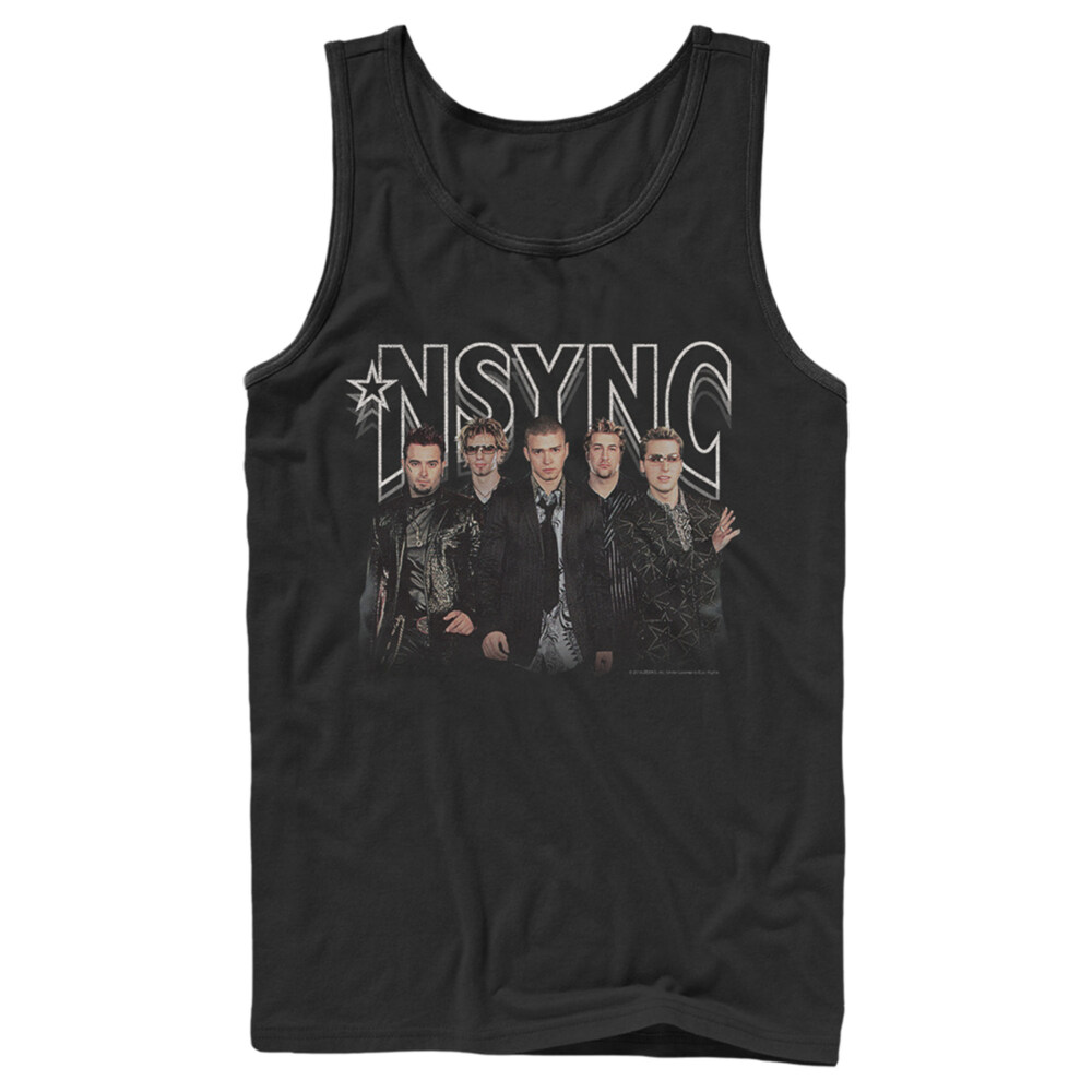 Men's NSYNC Rocker Band Pose  Adult Tank Top