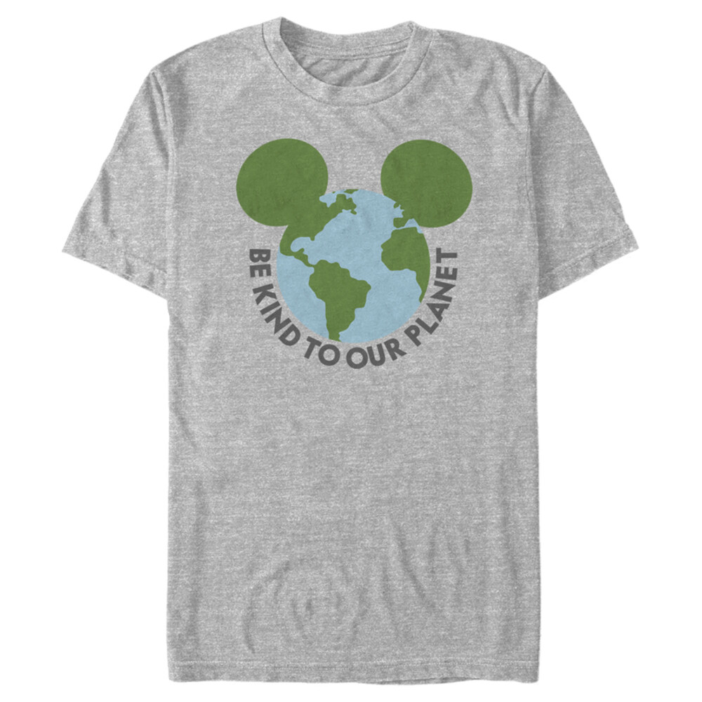 Men's Mickey & Friends Be Kind to Our Planet Mickey Mouse Logo  Adult T-Shirt