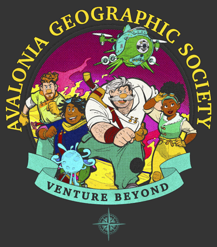 Men's Strange World Avalonia Geographic Society Venture Beyond Group  Adult T-Shirt