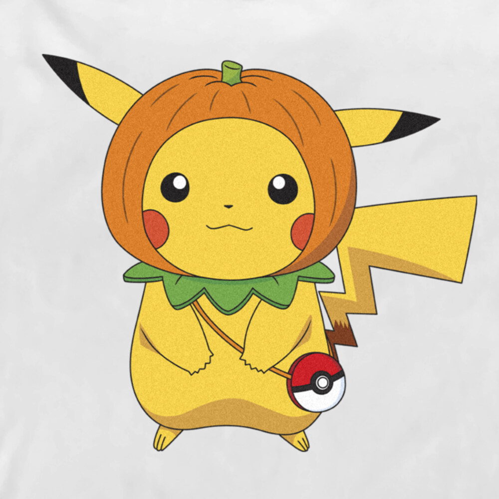 Men's Pokemon Halloween Pumpkin Pikachu  Adult Pull Over Hoodie