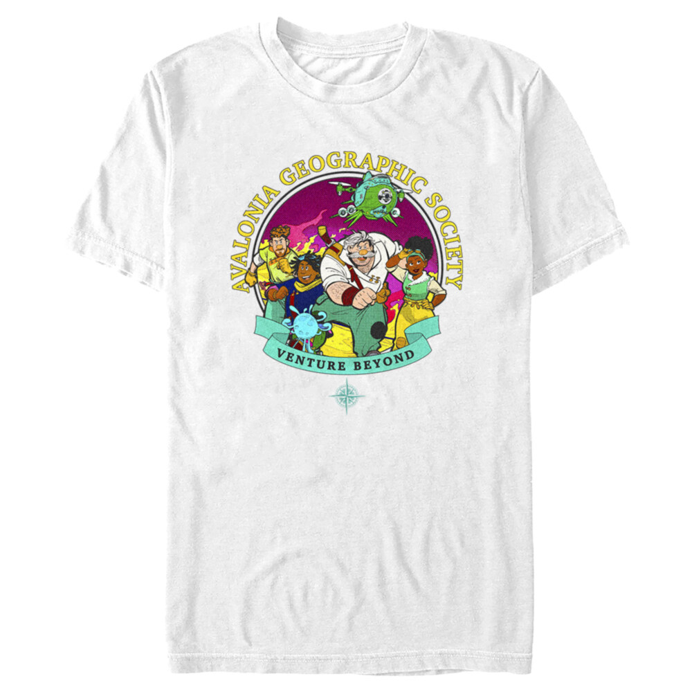 Men's Strange World Avalonia Geographic Society Venture Beyond Group  Adult T-Shirt