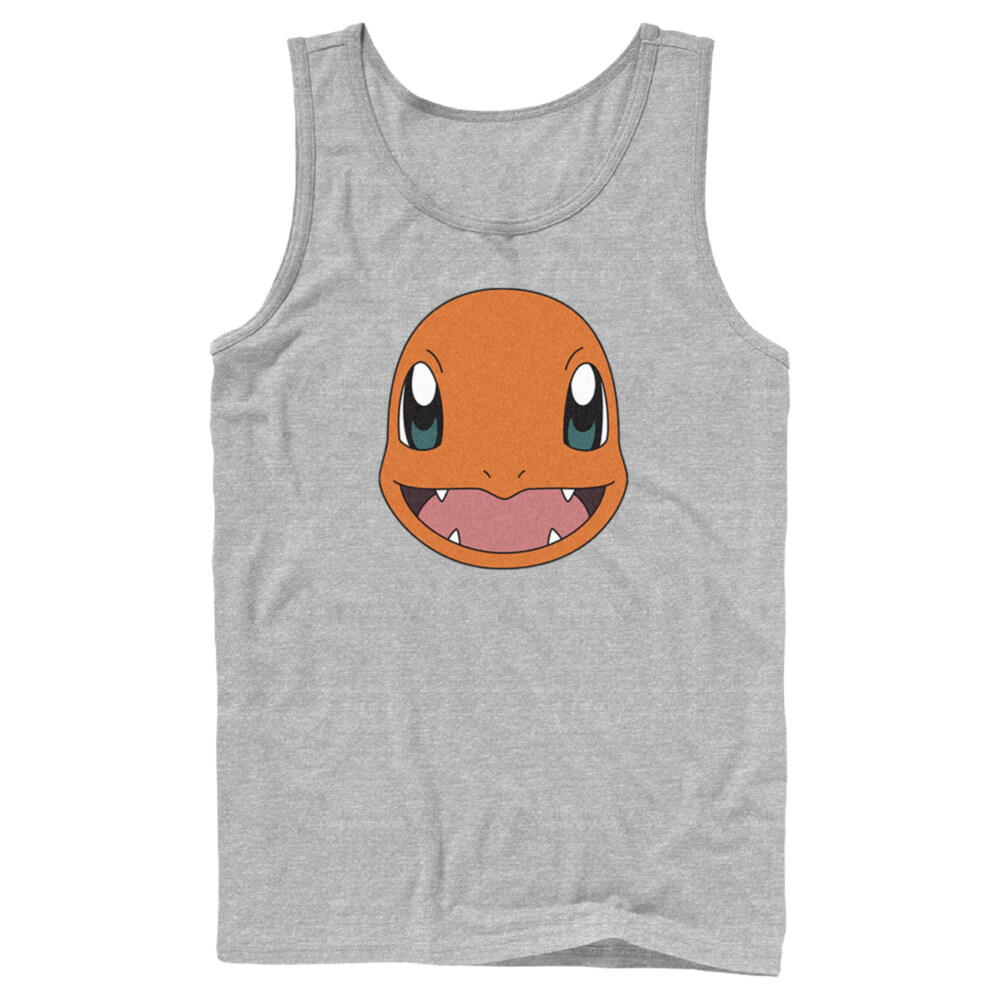 Men's Pokemon Charmander Smile  Adult Tank Top