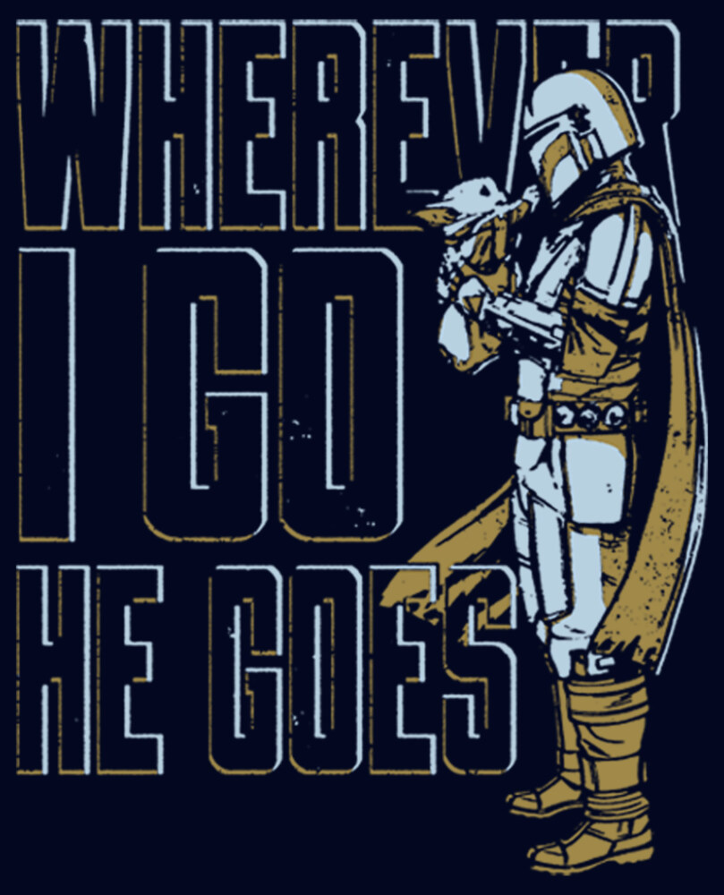 Men's Star Wars: The Mandalorian Father's Day Grogu and Mando  Adult T-Shirt