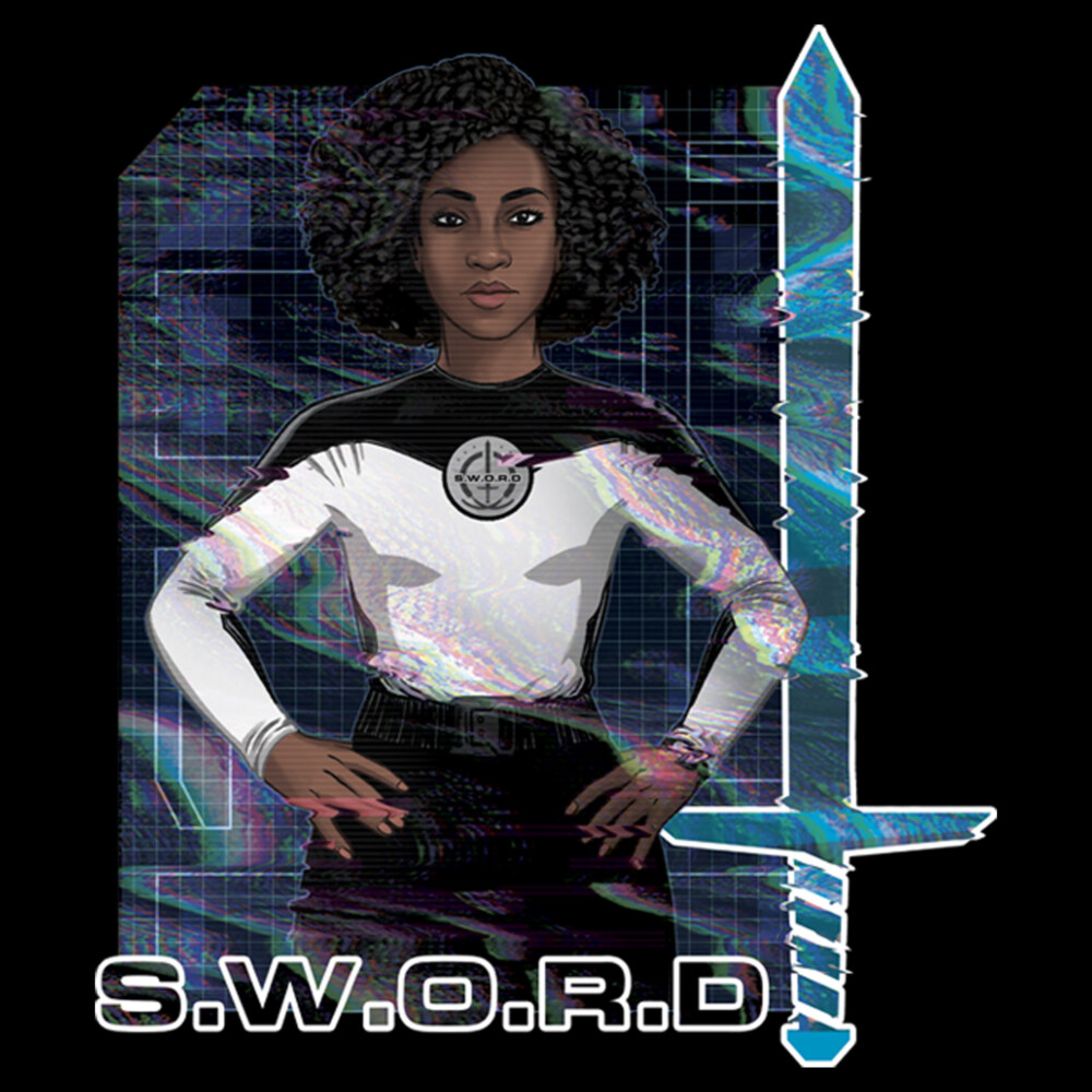 Men's Marvel WandaVision Monica Rambeau S.W.O.R.D Digital  Adult T-Shirt