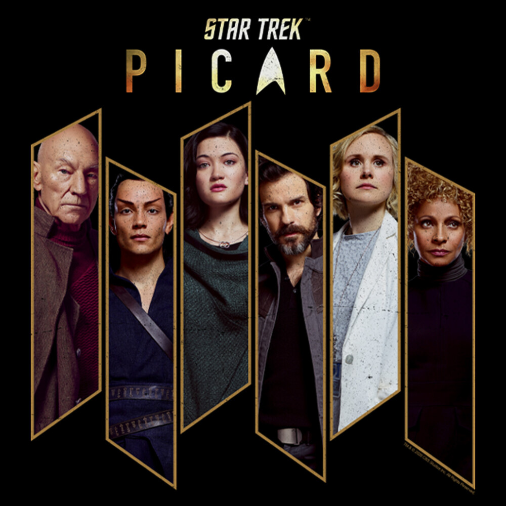 Men's Star Trek: Picard Crew Panels  Adult T-Shirt