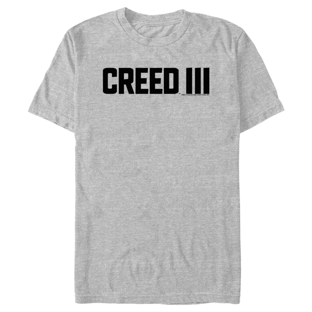Men's Creed III Movie Logo Black  Adult T-Shirt