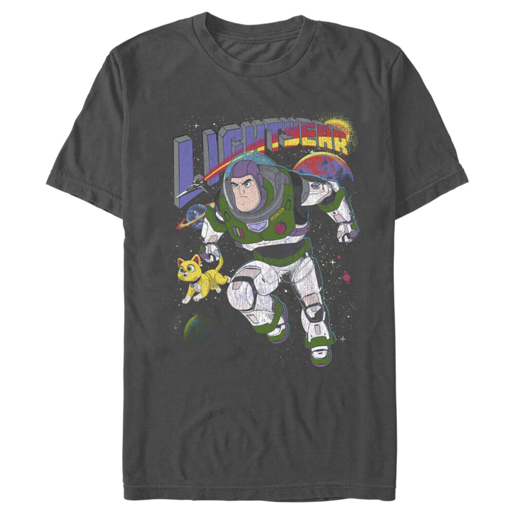 Men's Lightyear Buzz and Sox Protecting The Galaxy  Adult T-Shirt