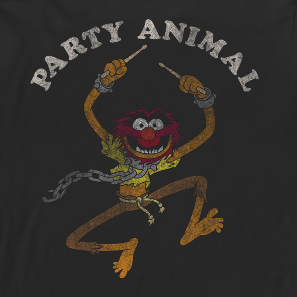 Men's The Muppets Animal Party  Adult Long Sleeve Shirt