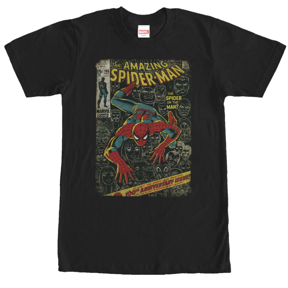 Men's Marvel Spider-Man Comic Book Anniversary  Adult T-Shirt