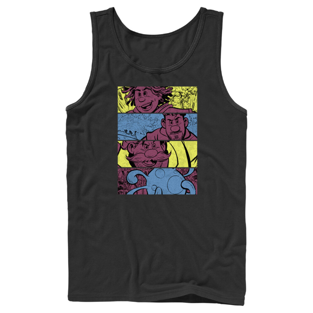 Men's Strange World Clade Family Comic Strips  Adult Tank Top