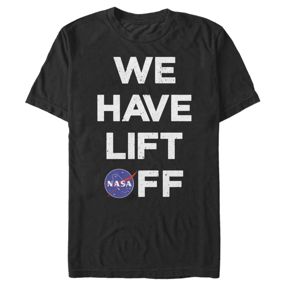Men's NASA Bold Lift Off  Adult T-Shirt