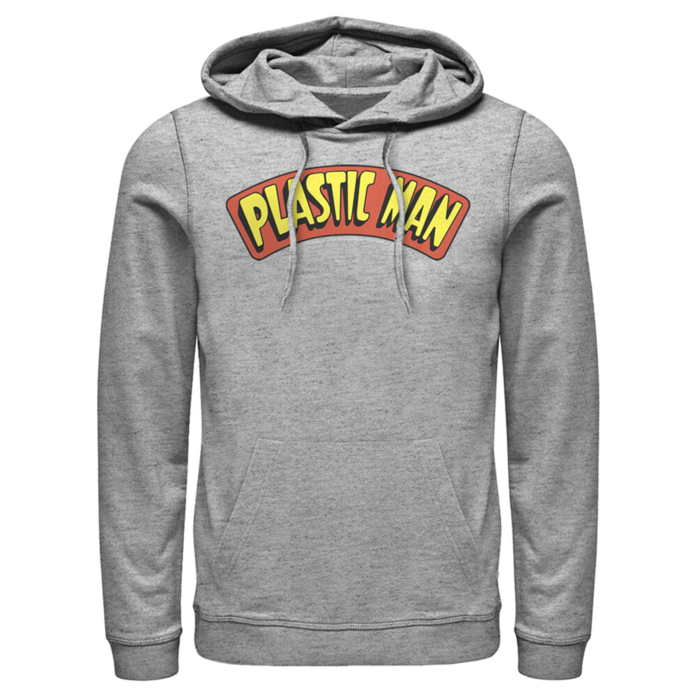 Men's Justice League Plastic Man Logo  Adult Pull Over Hoodie