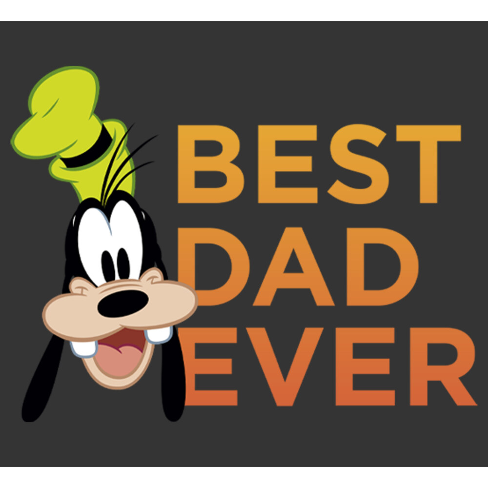 Men's Mickey & Friends Father's Day Best Goofy Dad Ever  Adult T-Shirt