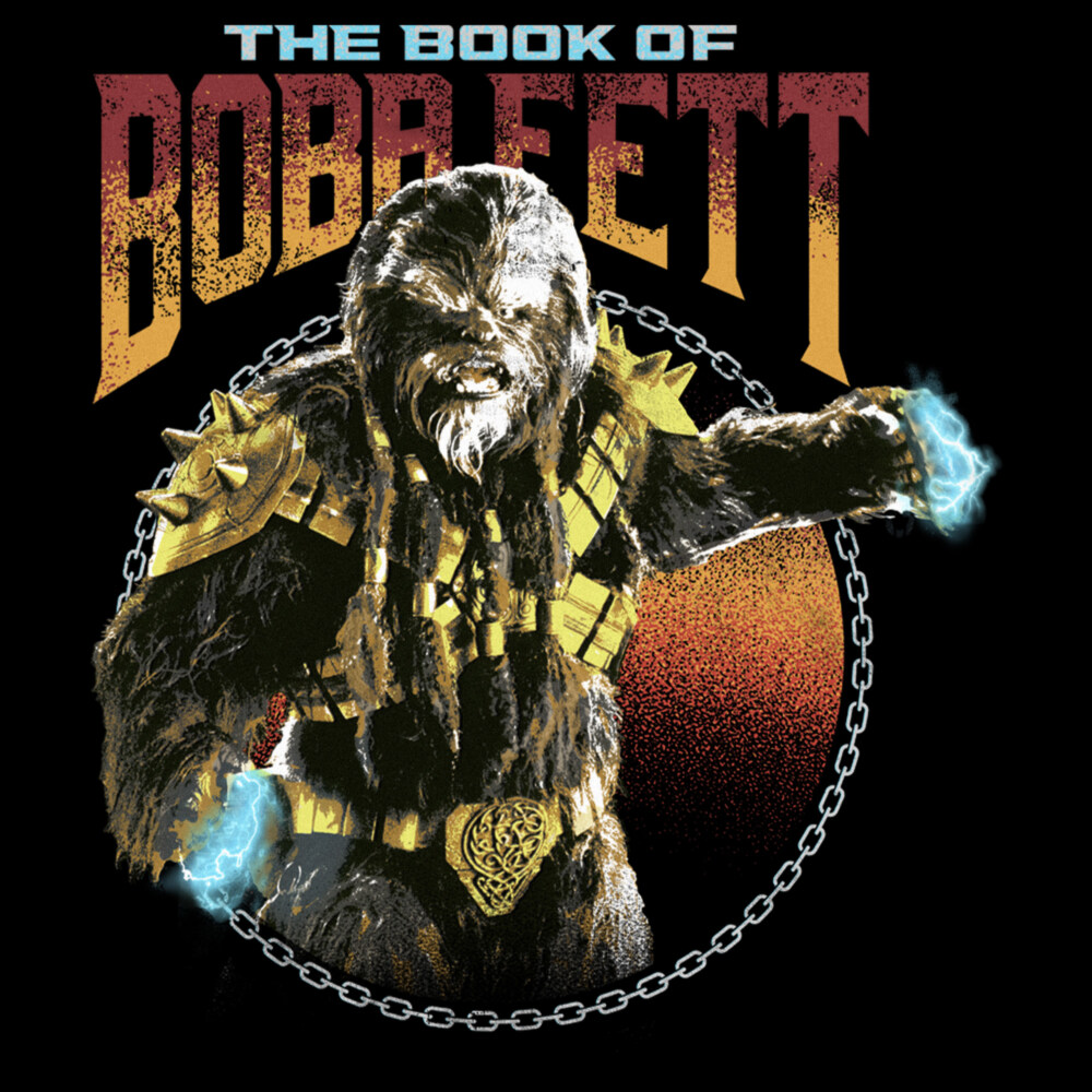 Men's Star Wars: The Book of Boba Fett Black Krrsantan  Adult Long Sleeve Shirt