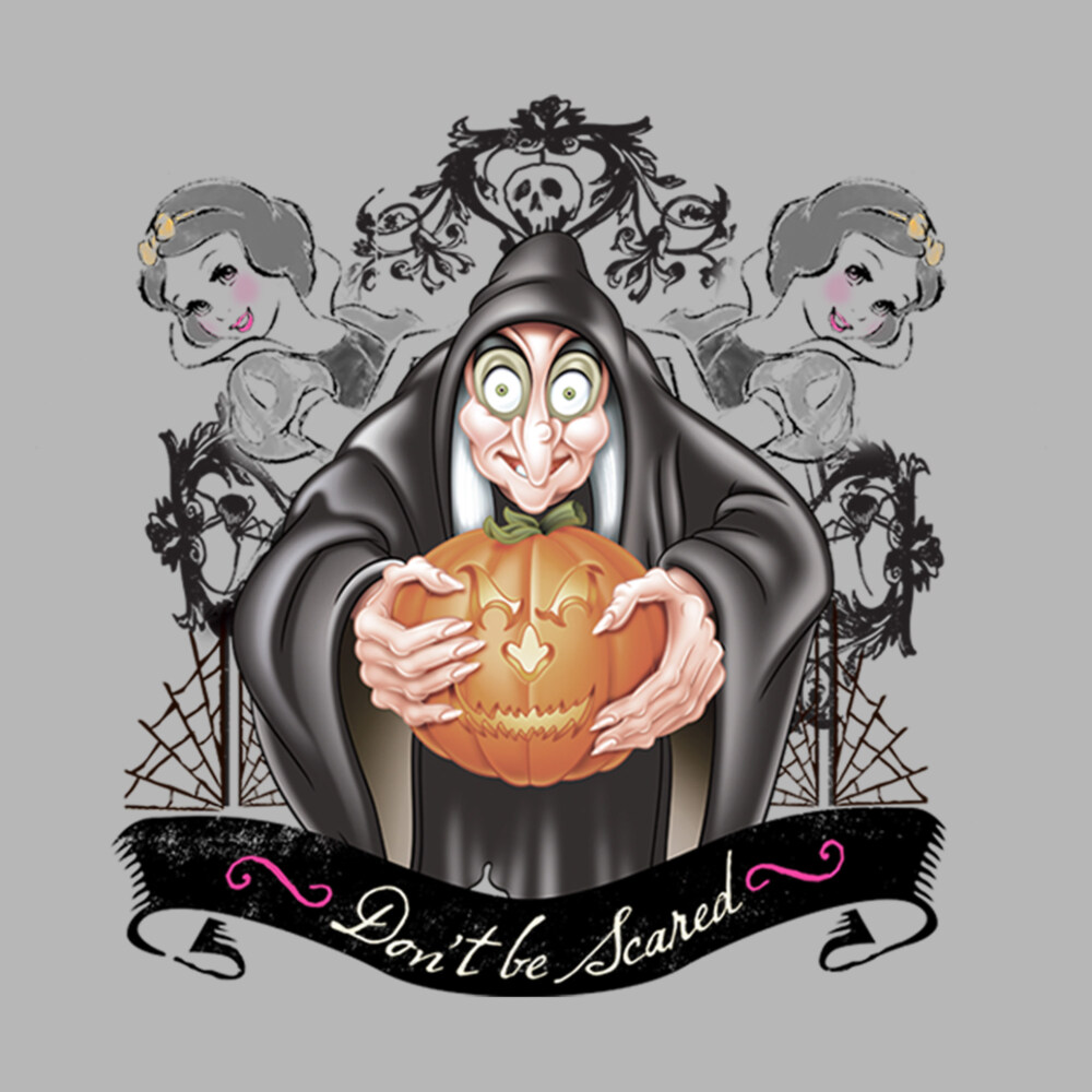 Men's Snow White and the Seven Dwarves Evil Queen Pumpkin  Adult Long Sleeve Shirt