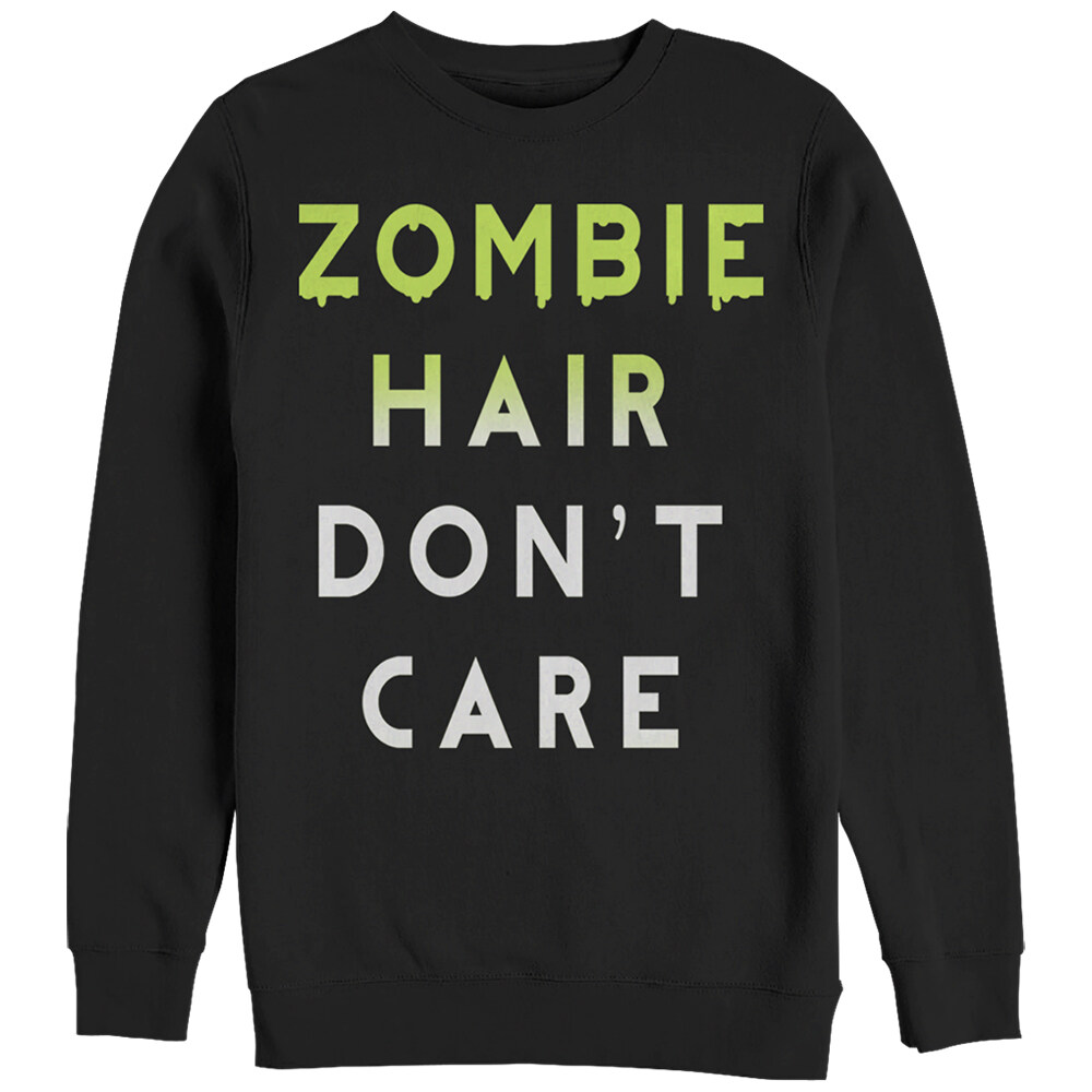 Women's CHIN UP Halloween Zombie Hair Don't Care  Adult Sweatshirt