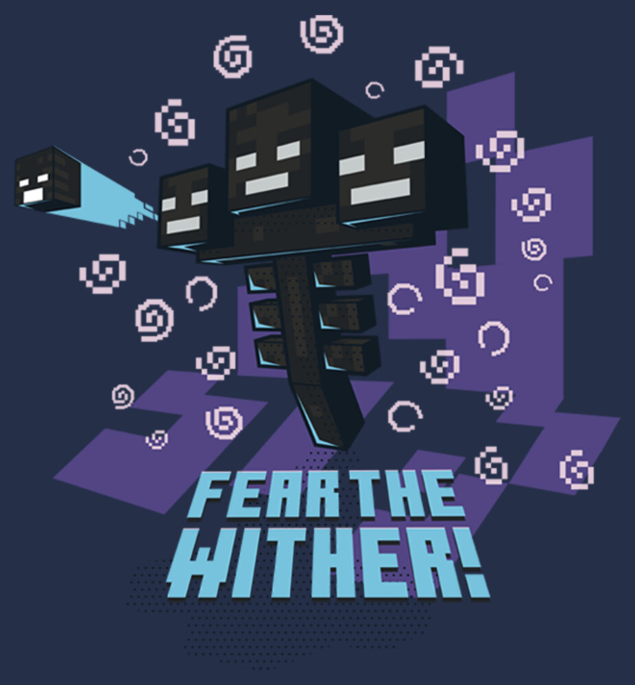 Men's Minecraft Fear the Wither  Adult T-Shirt