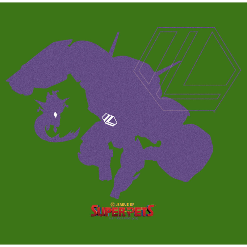 Men's DC League of Super-Pets Lex Luthor and Lulu Silhouettes  Adult T-Shirt