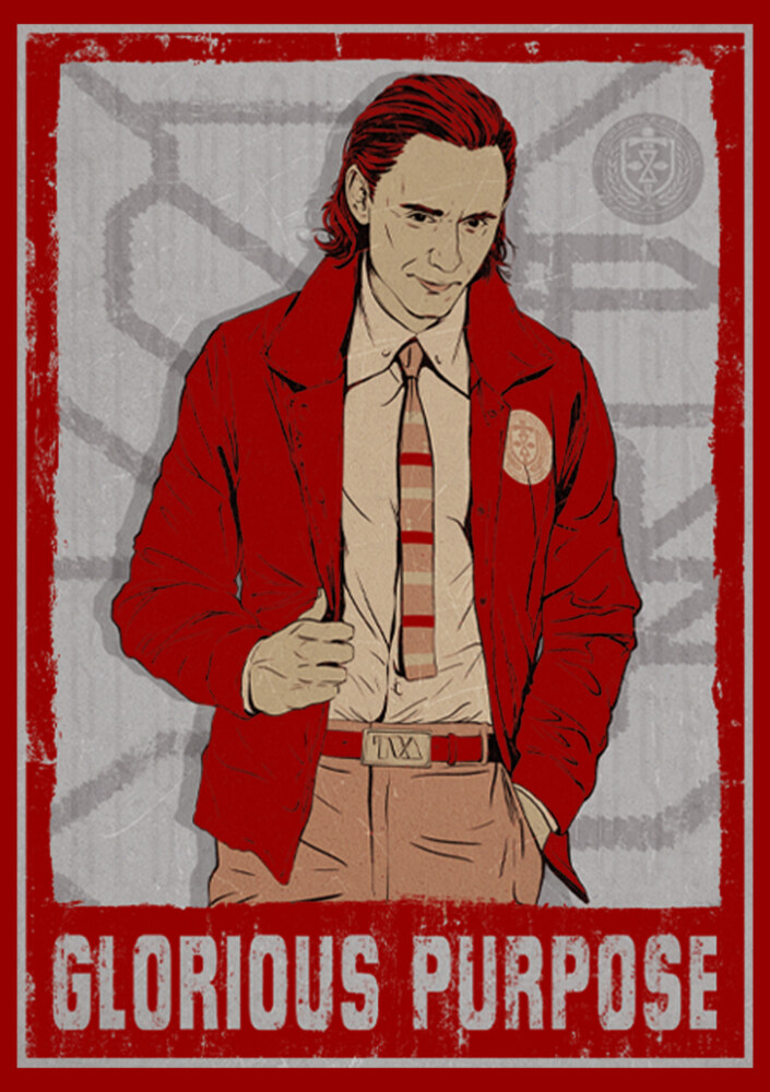 Men's Marvel Loki Glorious Purpose  Adult T-Shirt