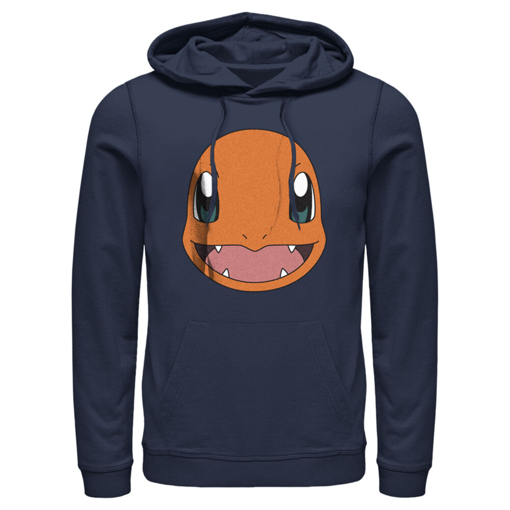 Men's Pokemon Charmander Smile  Adult Pull Over Hoodie