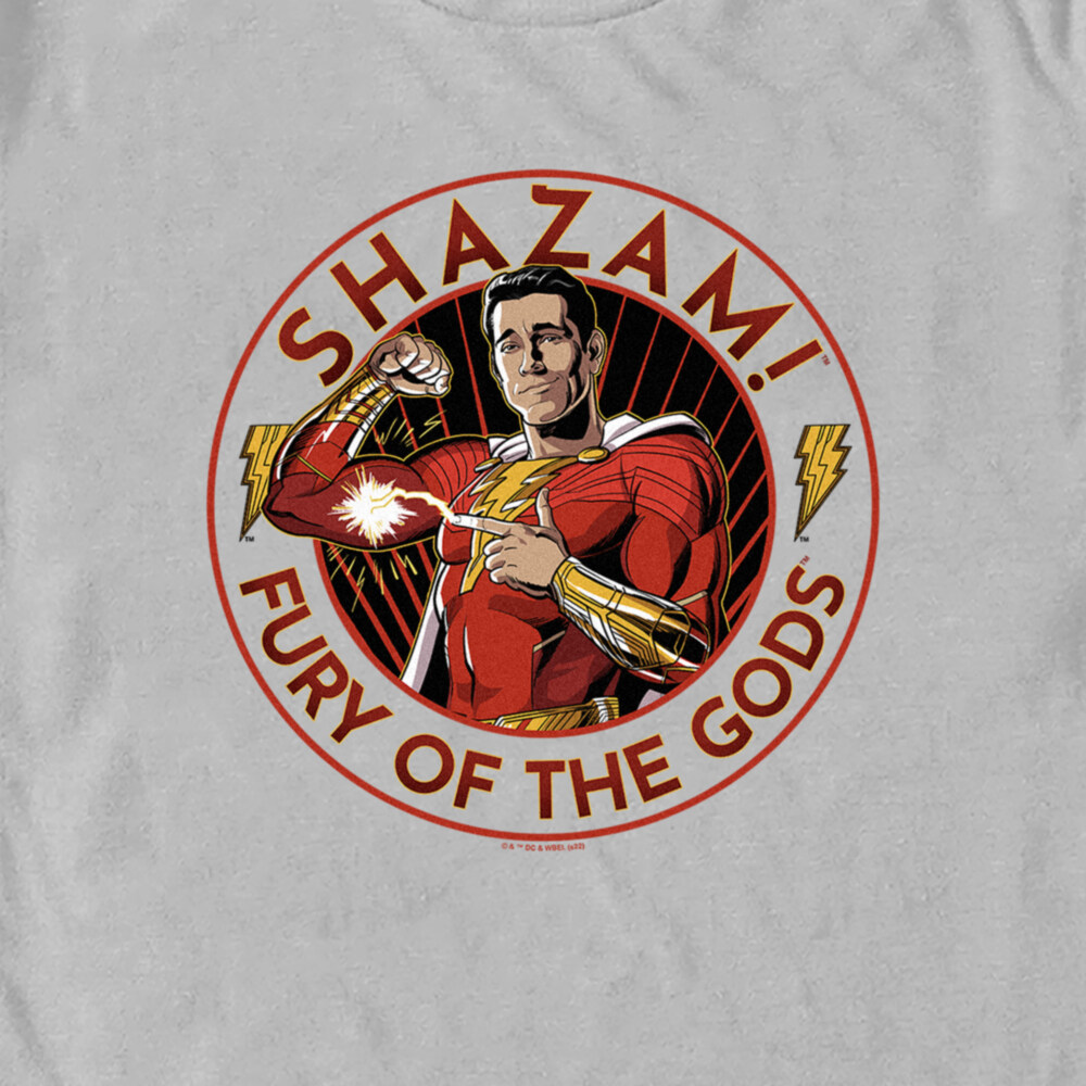 Men's Shazam! Fury of the Gods Hero Circle  Adult T-Shirt