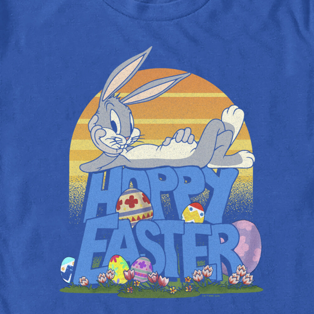 Men's Looney Tunes Bugs Bunny Happy Easter  Adult T-Shirt