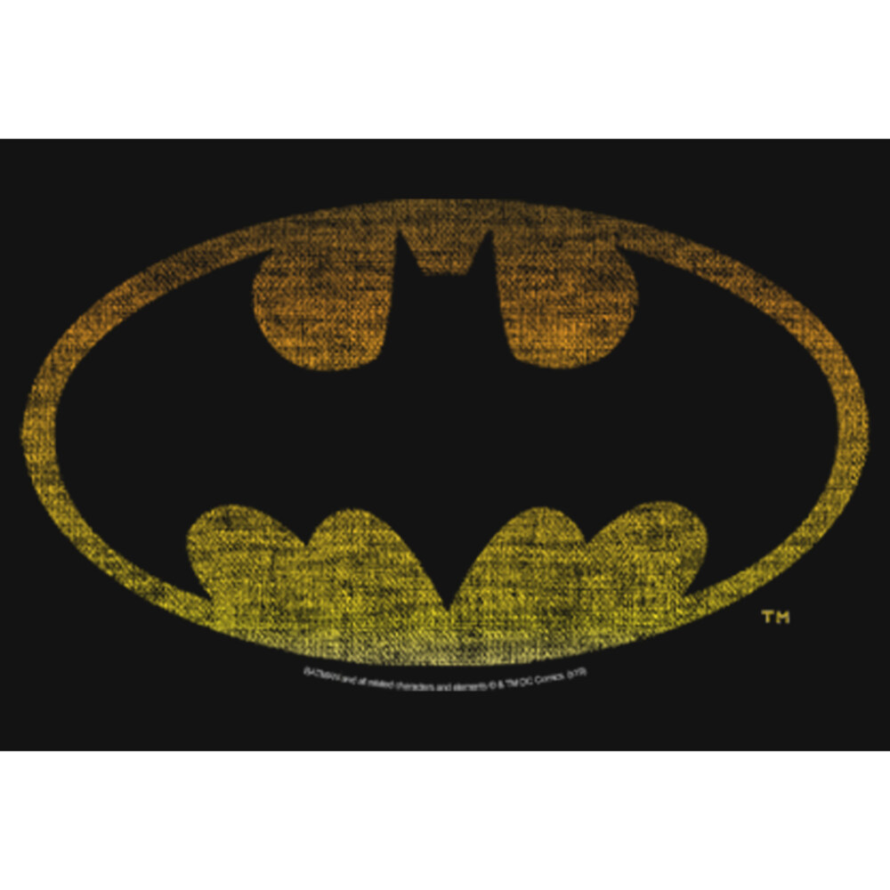 Men's Batman Distressed Classic Logo  Adult T-Shirt
